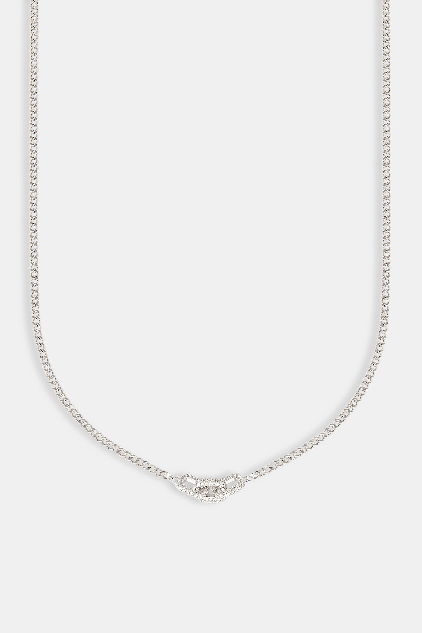 Iced Connecting Link Halskette - 8mm